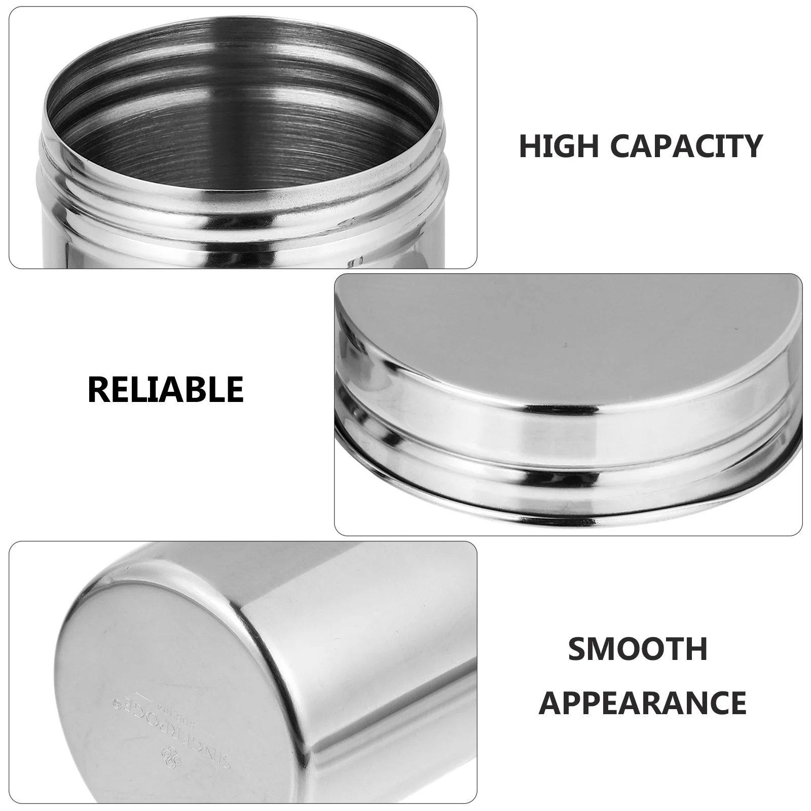 Multifunctional Stainless Steel Storage Container Tight Seal Dustproof Can for Household Kitchen Storage Cylinder Can Organizer