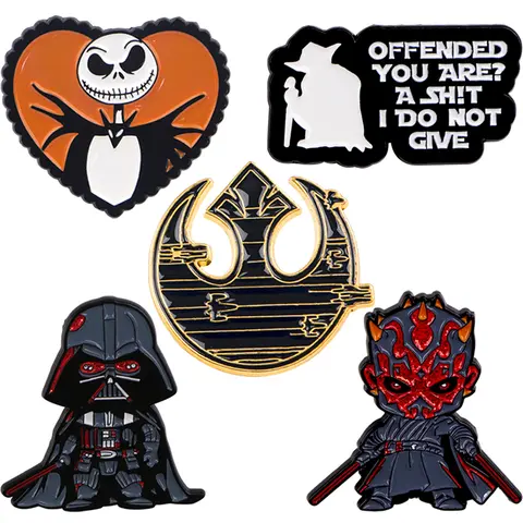 멋진 핀 에나멜 핀 옷깃 핀 배지 배낭 여성 브로치 의류 쥬얼리 패션 액세서리