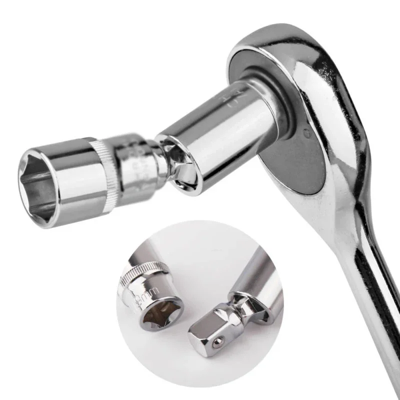 Imagem -04 - Adaptador de Soquete Giratório Universal Barra de Extensão Conversor de Acionamento Cabeça Aço Cromo Vanádio Ferramentas de Reparo Automático