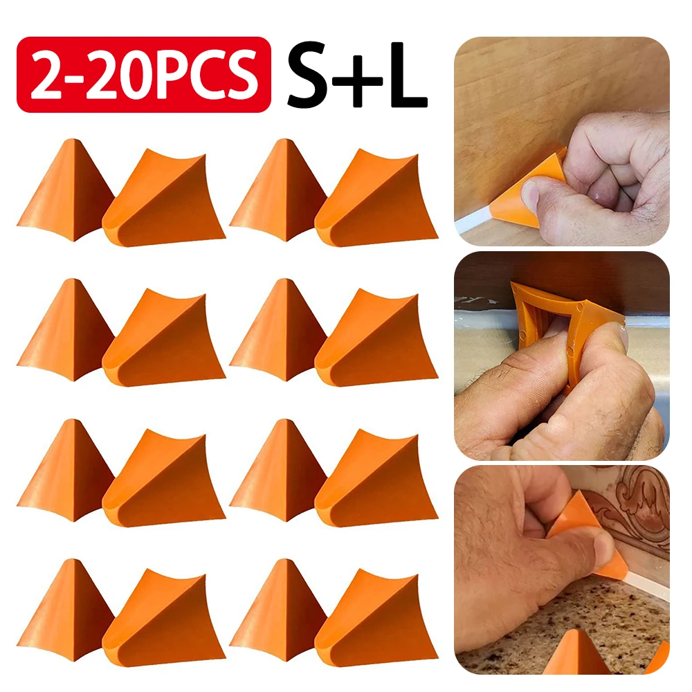 2-20Pcs Caulking Tool Kit Silicone Joint Sealant Spreader Spatula Scraper Edge Repair Tools Floor Tile Edges Cleaner