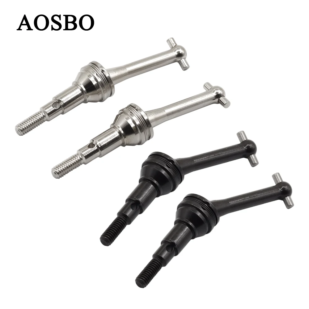 

2Pcs Metal Drive Shafts Dog Bone For MJX 1/14 Hyper Go Truck 14301 14302 CVD 14410 RC Car Upgrade Parts Accessories