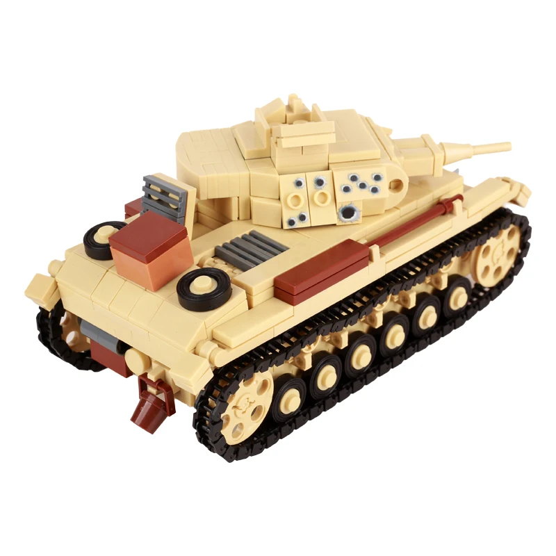 MOC WW2 Military Tank Series Building Blocks Army Soldier Vehicle Special Force Armored Car Weapon Cannon Truck Bricks Toys Gift