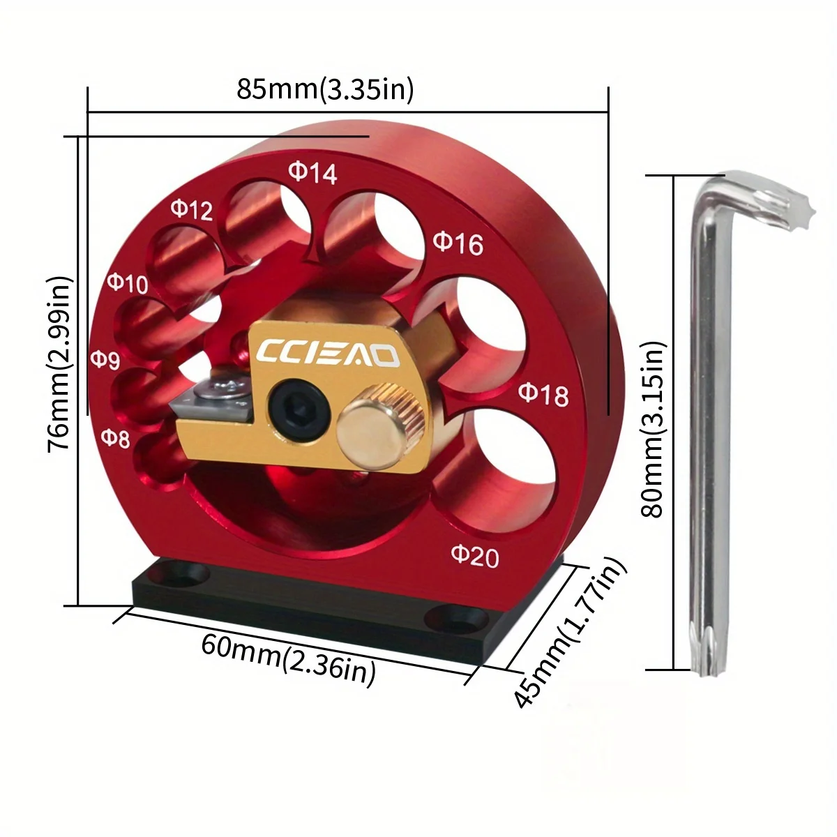 8-Holes Adjustable Dowel Maker Jig 8mm-20mm and Carbide Blades Woodworking Electric Drill Milling Dowel Round Rod Auxiliary Tool