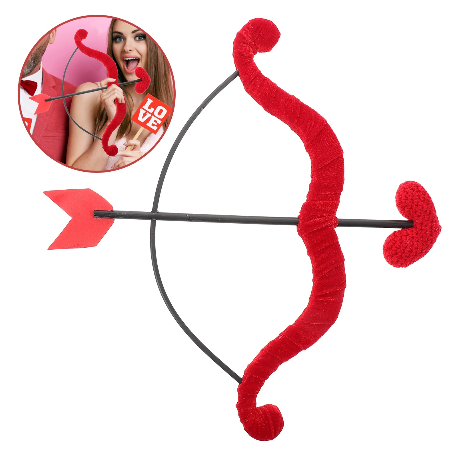 

Cupid Bow Arrow Set Mini Heart Bow Arrow Valentine Day Cosplay Costume Wedding Photo Prop Party Favor Wedding Photo Props