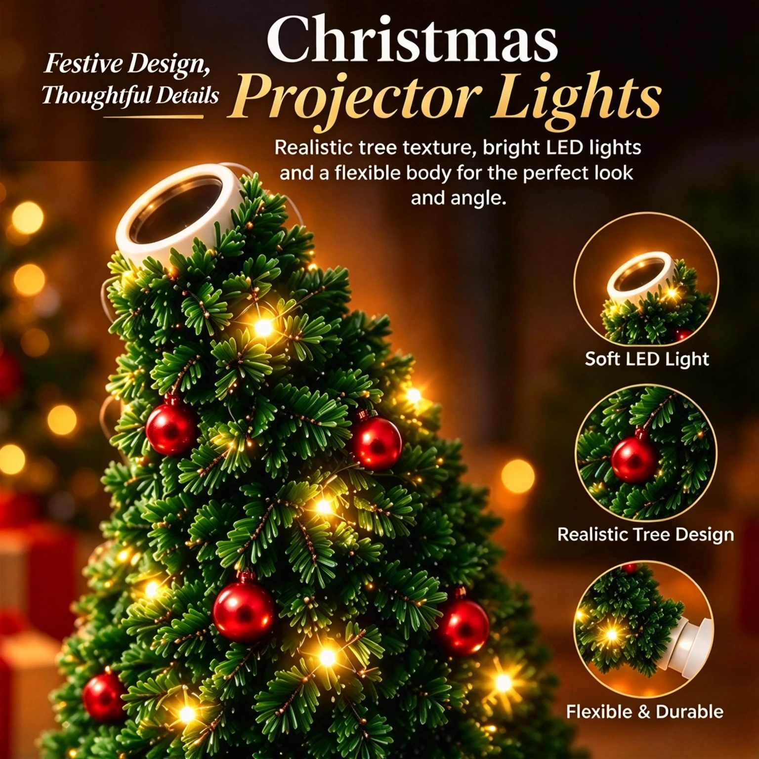 New Christmas Halloween TK Cozy Lamp Ceiling Decoration Home Projector Light Home Party Atmosphere Decor Christmas Decoration