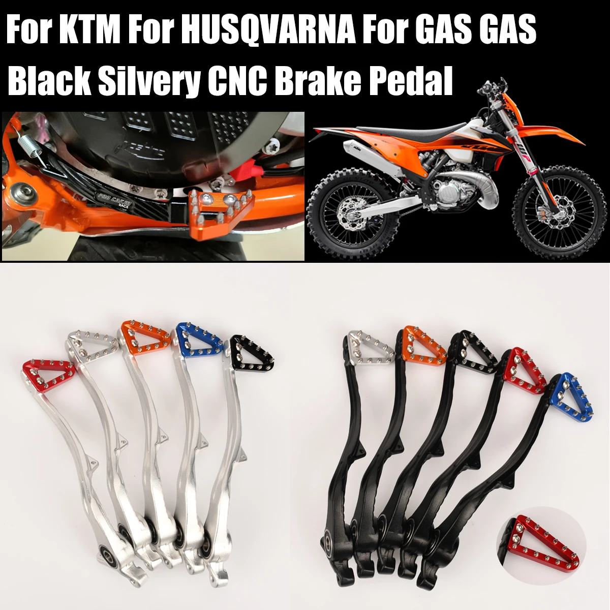 

Motorcycle CNC Brake Pedal Regular/Extended Brake Pedal For KTM SX SX-F XC XC-W XC-F XW-F EXC EXC-F 125-500 For HUSQVARNA TE TC