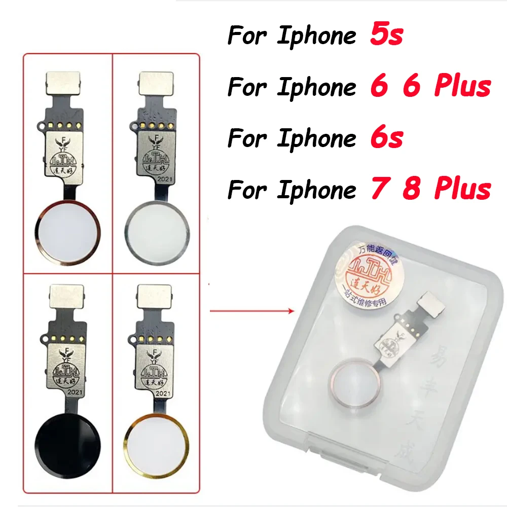 Home Knop En Home Touch Id Return Vingerafdruk Knop Moederbord Connector Flex Kabel Voor Iphone 6S Plus 8 7 7Plus