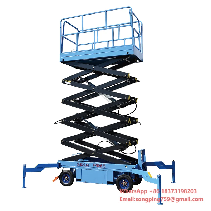 

Мобильный гидравлический ножничный подъемник 6м, 8м, 10м / Малый мобильный ножничный подъемник для одного оператора / Электрические строительные леса