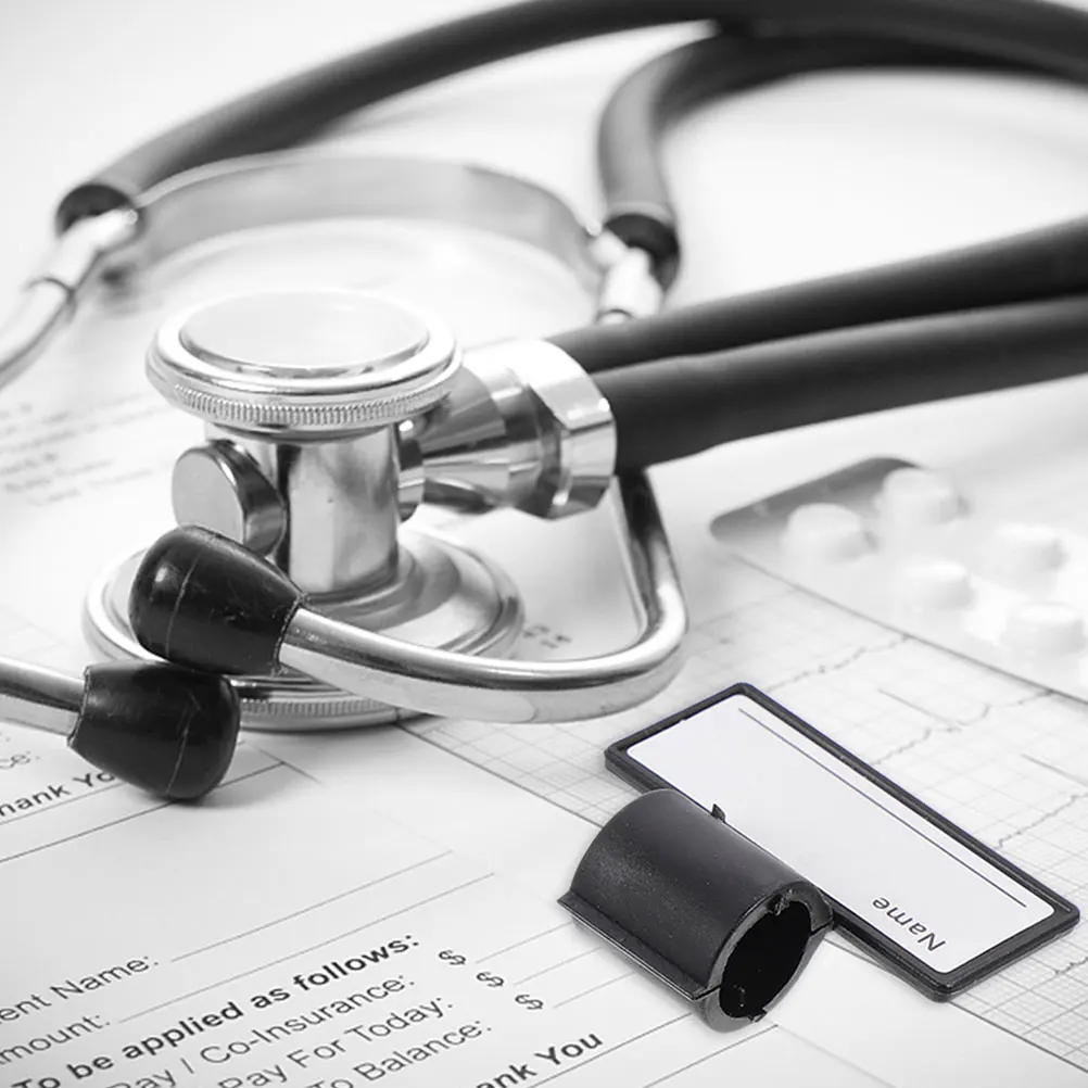 

8Pcs Stethoscope Name Tags Double-Sided Writable Id Clips Medical Equipment Accessories for Nurses Stethoscope Id Tag