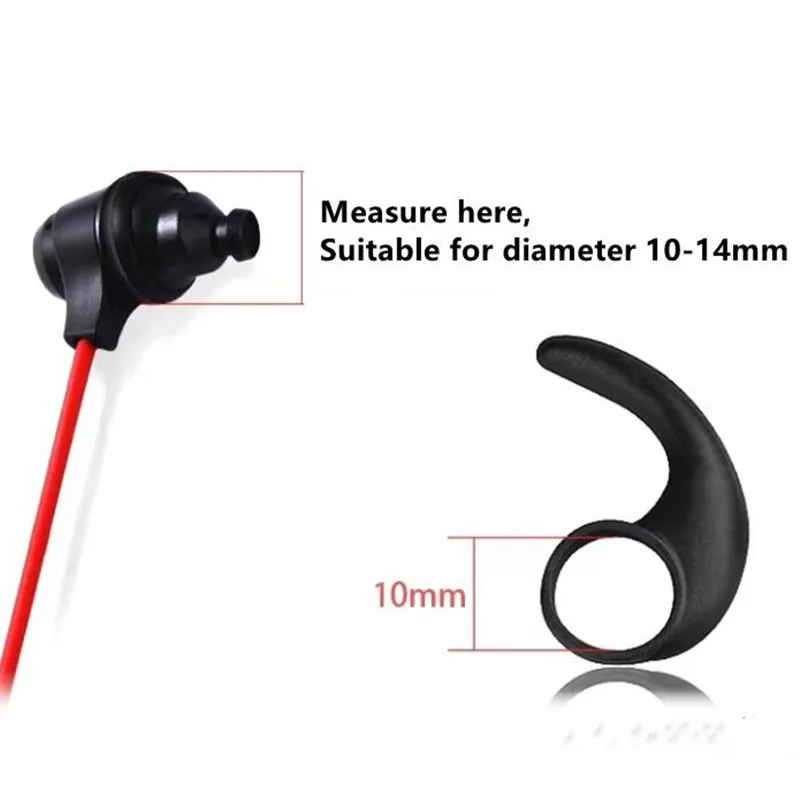 6Pcs Silicone Earbuds Ear Hooks for Huawei Freelace,  Anti Slip Earhooks Sport Ear Tips for Kugou M1 K1 M2 Earphone Accessories