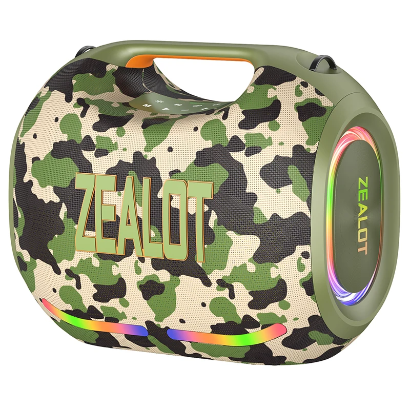 Zealot ZE21 250W ポータブルBluetoothスピーカー IPX6 ブラック 特別割引