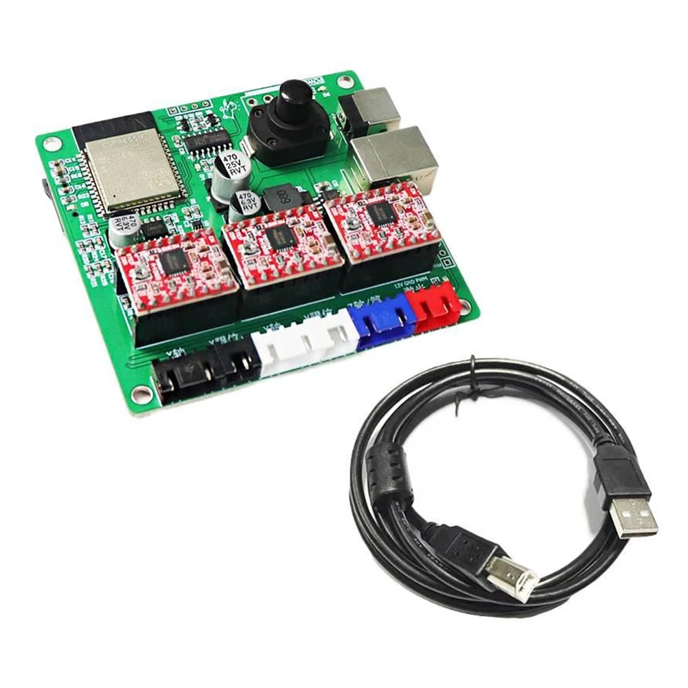 3-assige ESP32 Kleine Laser Graveermachine Besturingskaart Dual-core 32-Bit Schrijfmachine Printplaat Grbl Hoofdbesturingskaart