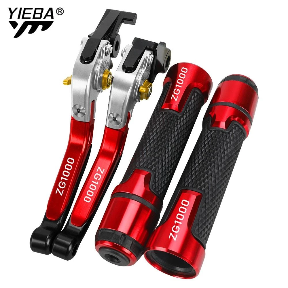 

ZG 1000 Motorcycle CNC Adjustable Brake Clutch Levers Handbar End Grips FOR KAWASAKI ZG1000 CONCOURS 1992 1993 1994 1995 1996