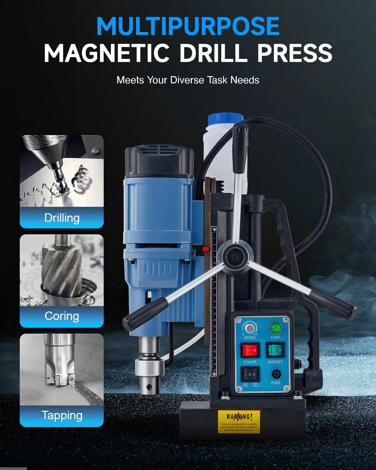 1550W Mag Drill Press with 2