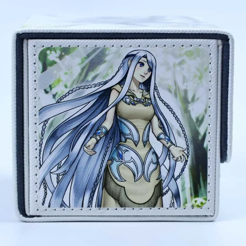 Yu-Gi-Oh! Card Case Maiden of White Prayers with Eyes Blue Tcg Diy Portable Collection Card Storage Box Action Toy Figures Gifts