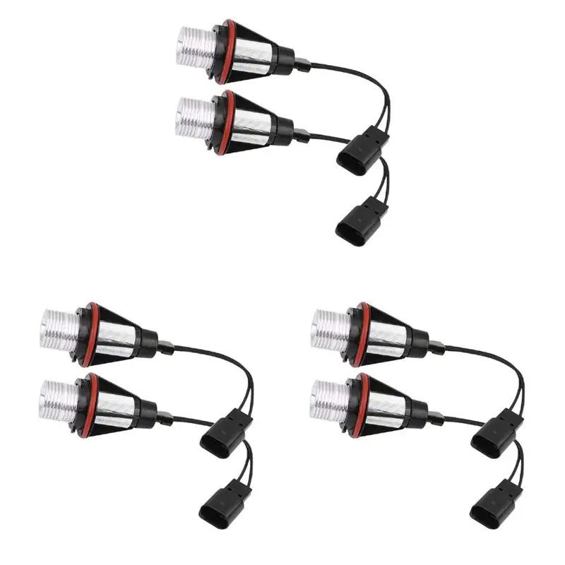 

8000K Amber LED Angel Eye Marker Halo Light Bulbs Lamps For -BMW E39 E53 E60 E63 E64 E66 E87 5 6 7 X3 X5 [Pack Of 6 Pcs]-N30R