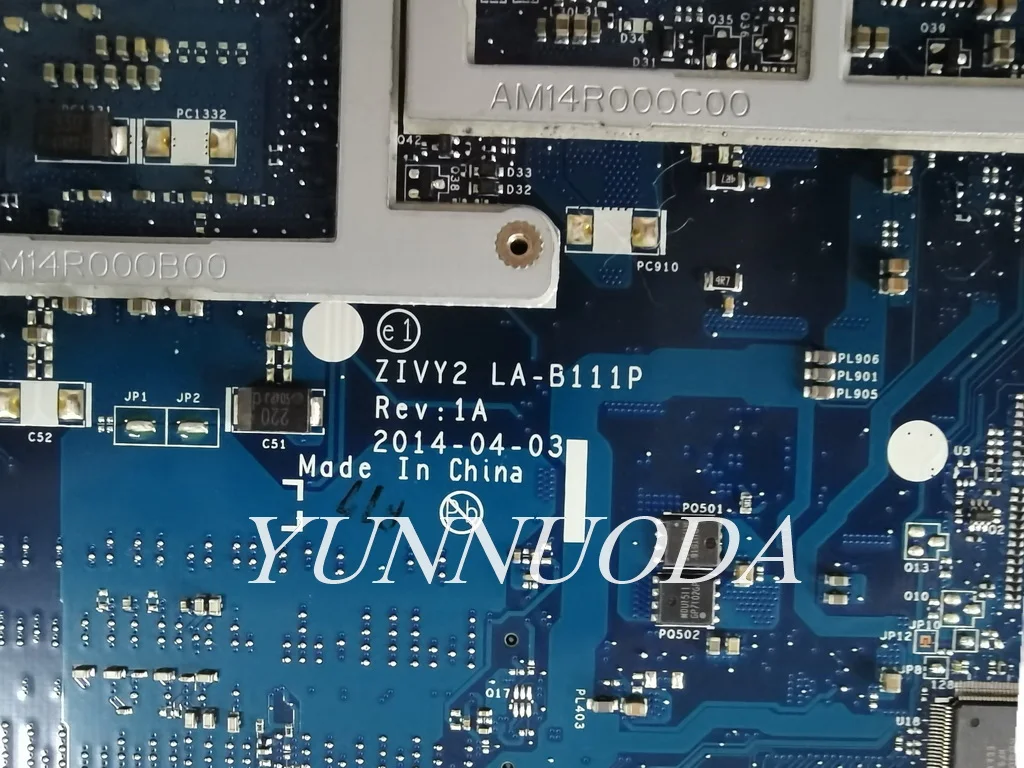 LA-B111P For  Lenovo Y50-70 Y50 Laptop Motherboard. With I5 i7 4th CPU GTX860 GTX960 GPU ZIVY2  DDR3 Teste 100% view 3