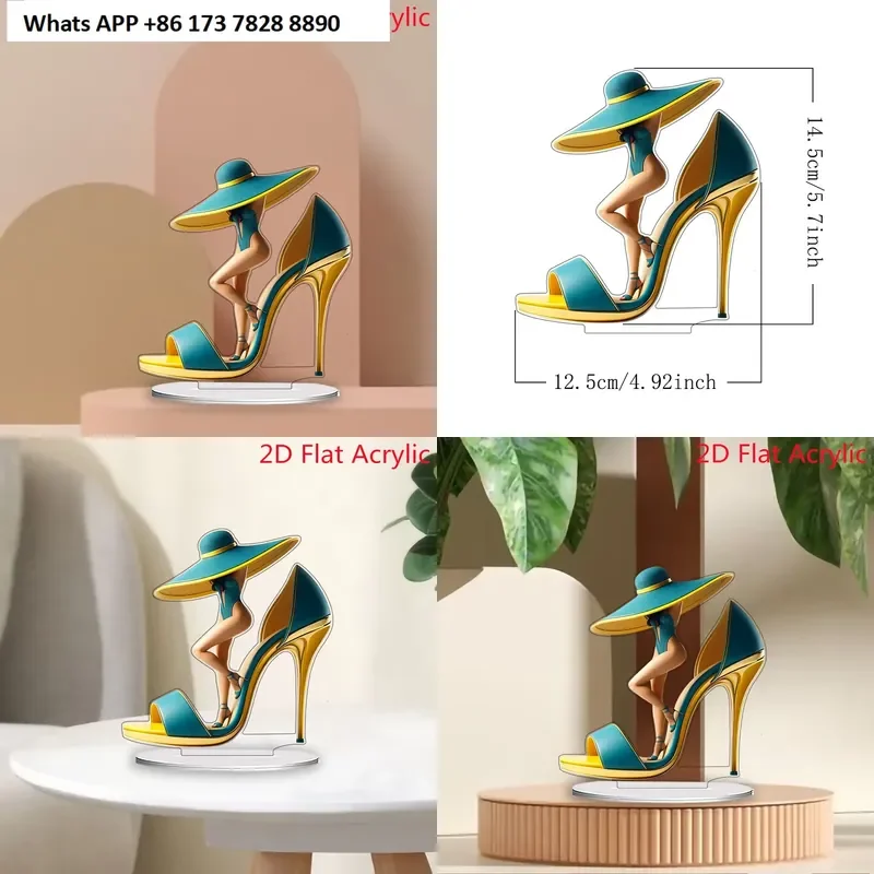 Cross-border Hot-Selling Cartoon Beautiful Woman High Heels Creative Home Living Room Tabletop Ornament Senior Gift for All