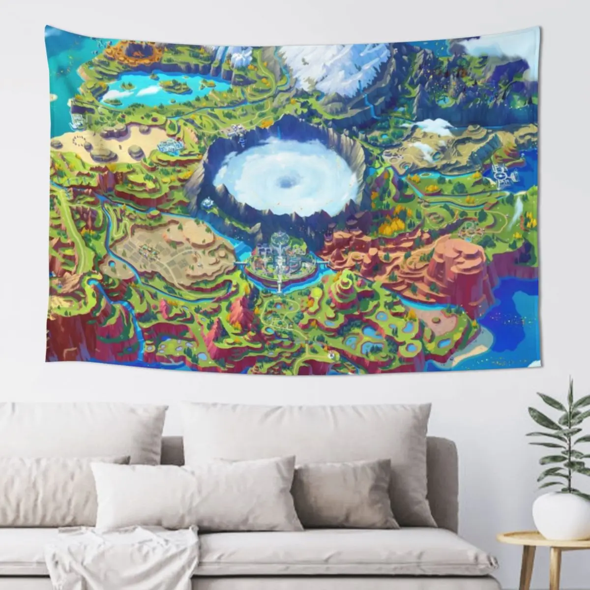 

Paldea Map Tapestry Room Decoration Accessories Bedroom Deco Wall Decor Tapestry
