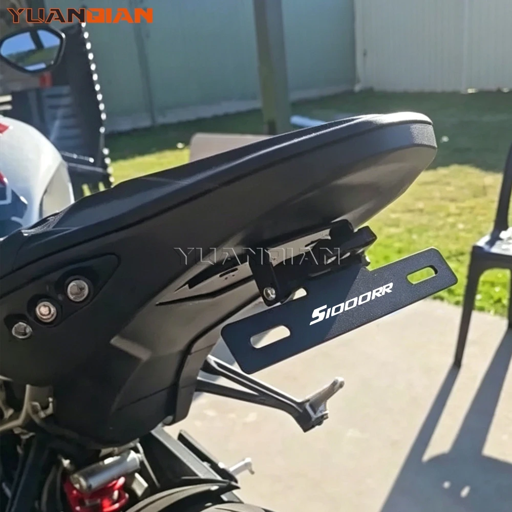 S1000RR Kennzeichenhalter Motorradzubehör Verstellbarer Kurzer Heckaufsatz für BMW S1000 RR S1000R M1000RR M1000R 2019-2026