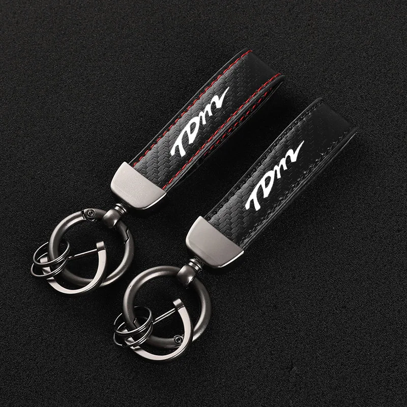 

High-Grade Carbon Fiber Motorcycle Keychain Holder Keyring for YAMAHA TDM850 TDM 2002 Accessories