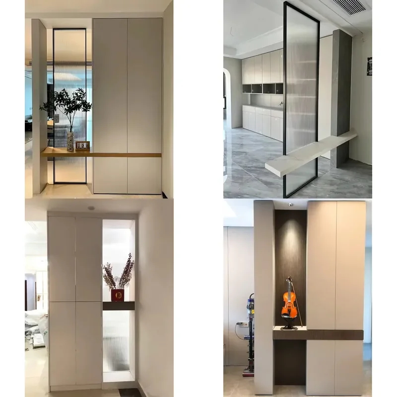 Custom Traditional Room Partition Half Wall Screen Modular Panel Wood Laminate Furniture for Whole House Interior Decor