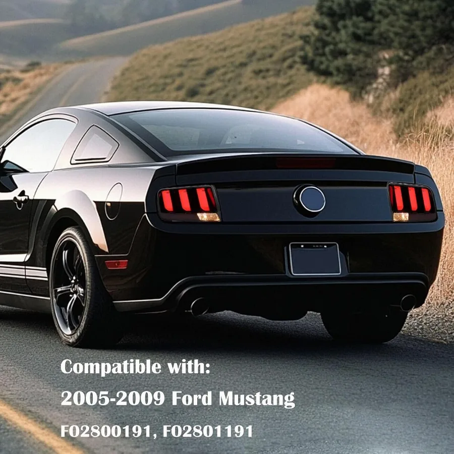 LED-achterlichten montage voor 20052009 Mustang achterremlichten bestuurder en passagierszijde rode lens verbeterde zichtbaarheid energie E