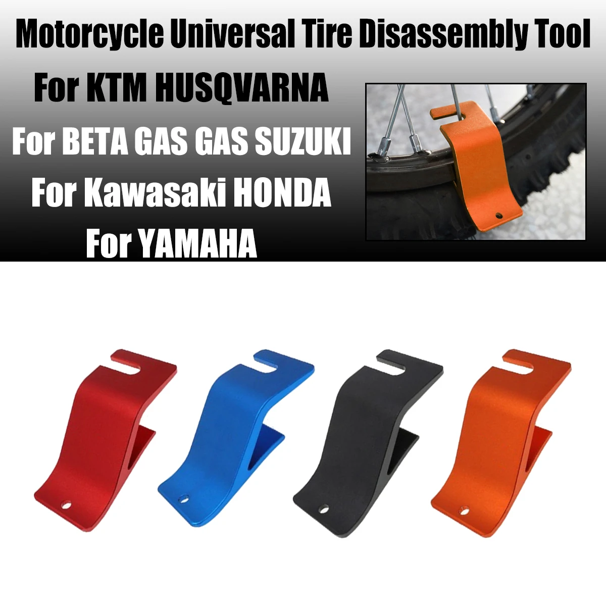 Motorcycle Bead Buddy Tire Installation Assistance Tool Holder Hook For KTM EXC SX XC Yamaha YZ YZF WRF Kawasaki KX KLX CR CRF