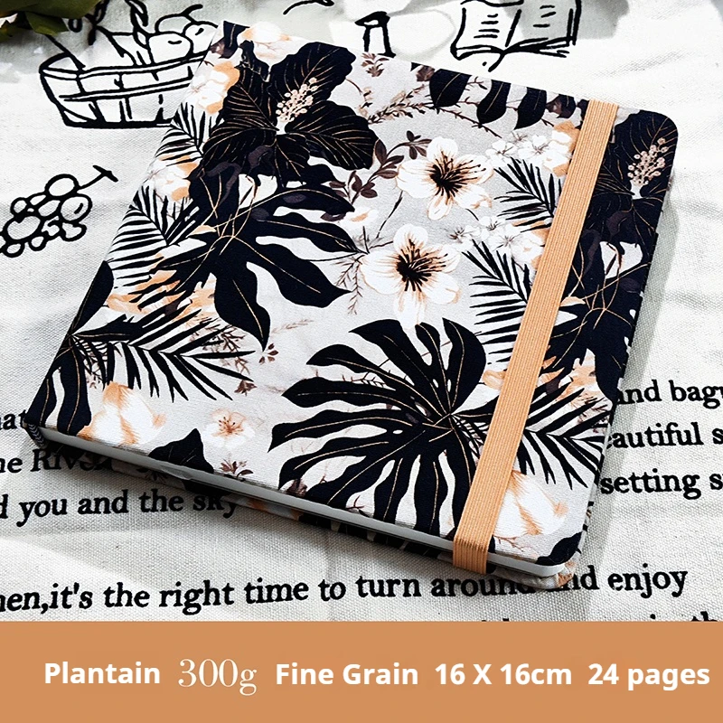 POTENTATE 100% القطن مربع المائية ورقة كتاب 12x12 سنتيمتر/16x16 سنتيمتر 24 ورقة 300 جرام (140 رطل) فن الرسم اللوحة ورقة كراسة الرسم