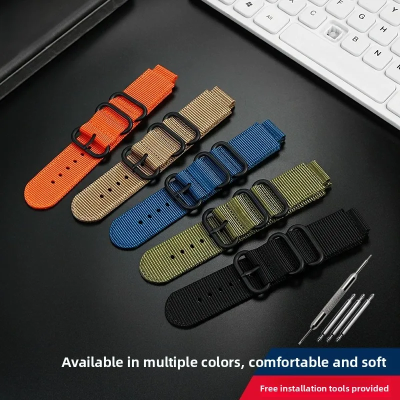 ل كاسيو G-Shock GBA-800-1A GBA-800-7A GBA-800 GMA-B800 GA-800 GBD-800 GA110 النايلون قماش حزام ساعة اليد الرجال الرياضة حزام الساعات 16 مللي متر