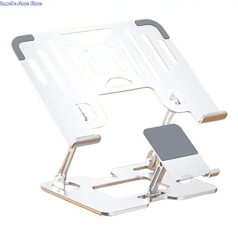 D0UA人間工学に基づいたラップトップ冷却スタンド10-17.3inchノートブックコンピューターの高さ調整とダブルデバイスサポート