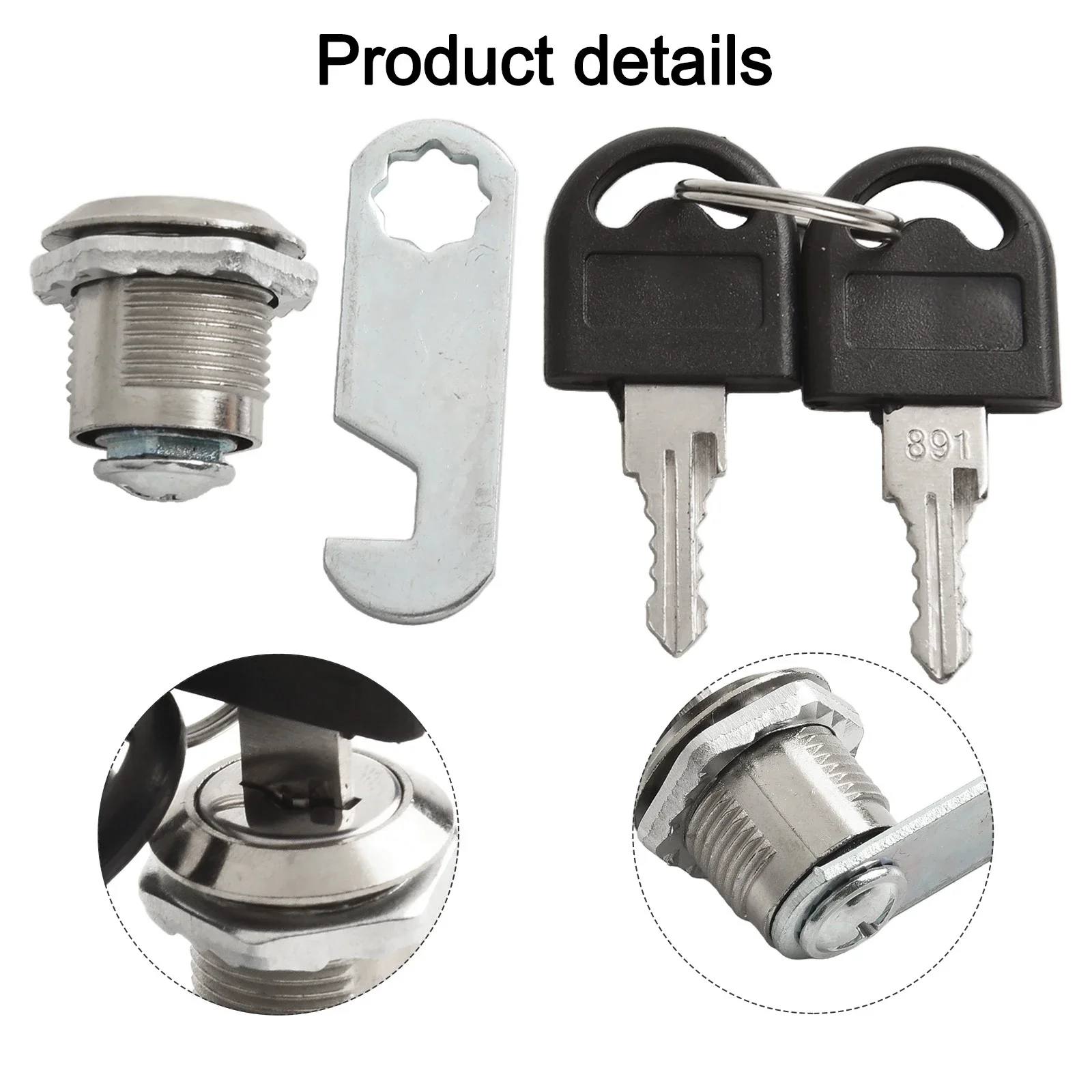 

Drawer Lock Cam Lock Cylinder Zinc Alloy 16/20/25/30mm Cabinet Lock Filing Cabinet Locker Accessories Brand New