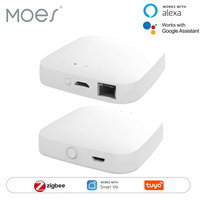 MOES Tuya ZigBee3.0 Smart Hub, Wireless/Wired Gateway Bridge SmartLife App Remote Control Works with Alexa Google Home Assistant