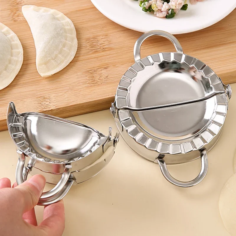 Stainless Steel Dumpling Maker Dumpling Wrapper Mold Empanada Ravioli Maker Press Pierogi Gyoza Mold Pastry Kitchen Accessories