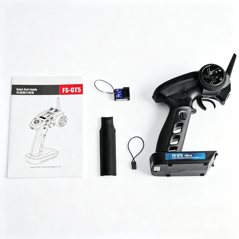FlySky FS-GT5 2.4G 6CH RC Transmitter W/ FS-BS6 Receiver for RC Crawler Car Boat Tank RC Parts