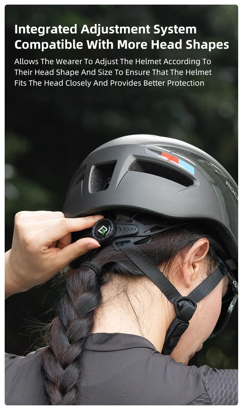 Rockbros Fahrrad helm Brille Männer Frauen integral geformte MTB Fahrrad helm leichte Mountainbike Helm Rücklichter – Detail 16