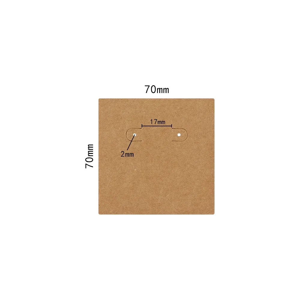50/100Pc 7x7cm Stud Hoop Display Earring Card Holder Stand for Jewelry Packaging Wholesale Bag Supplier Handmade Diy Accessories
