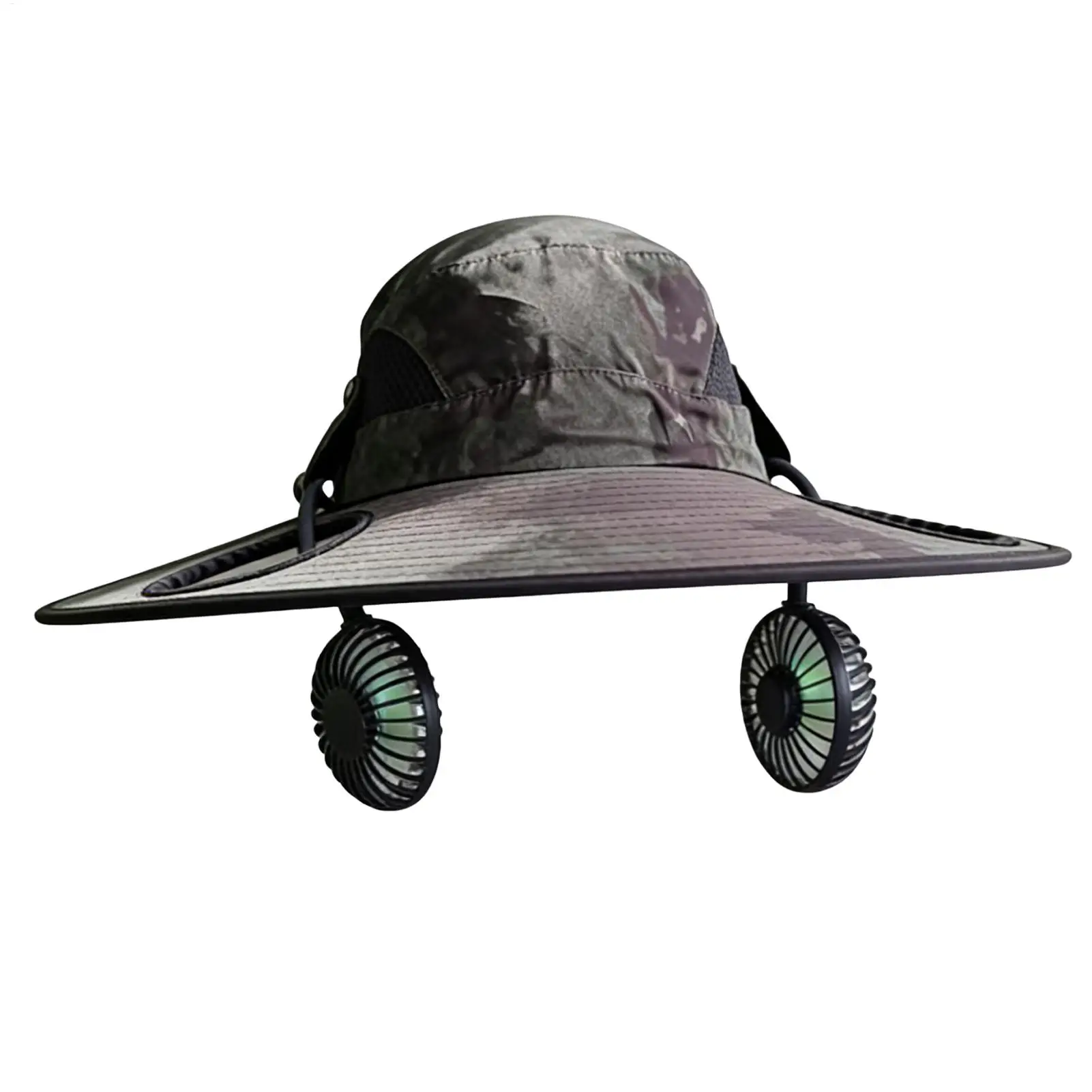

Fan Sun Hat Portable Detachable Waterproof Cap Outdoor Fishing Sun Cap With Fans For Men Women Fishing Camping Travel Hiking