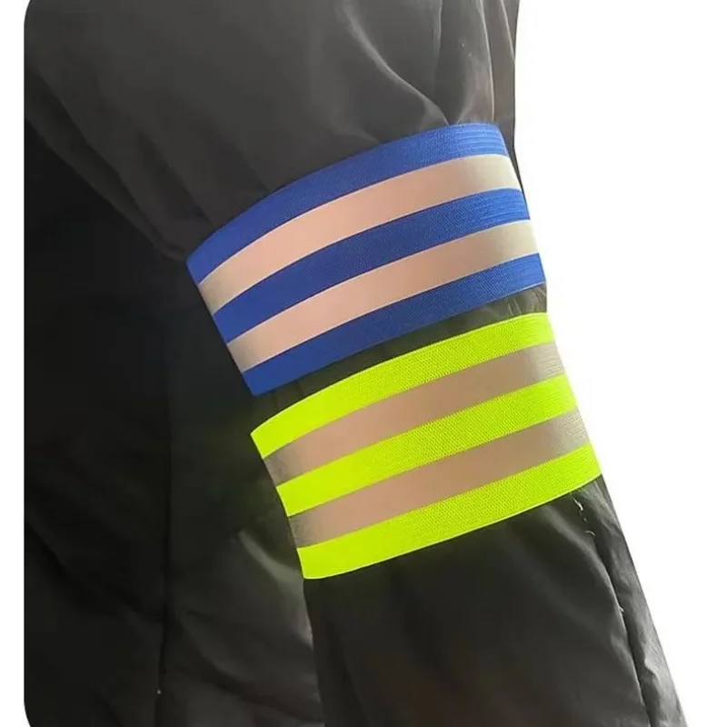 Running Fishing Cycling Reflective Strips Outdoor Wristband Bike Safety Armband Bicycle Bind Pants Hand Leg Strap Warning Tape