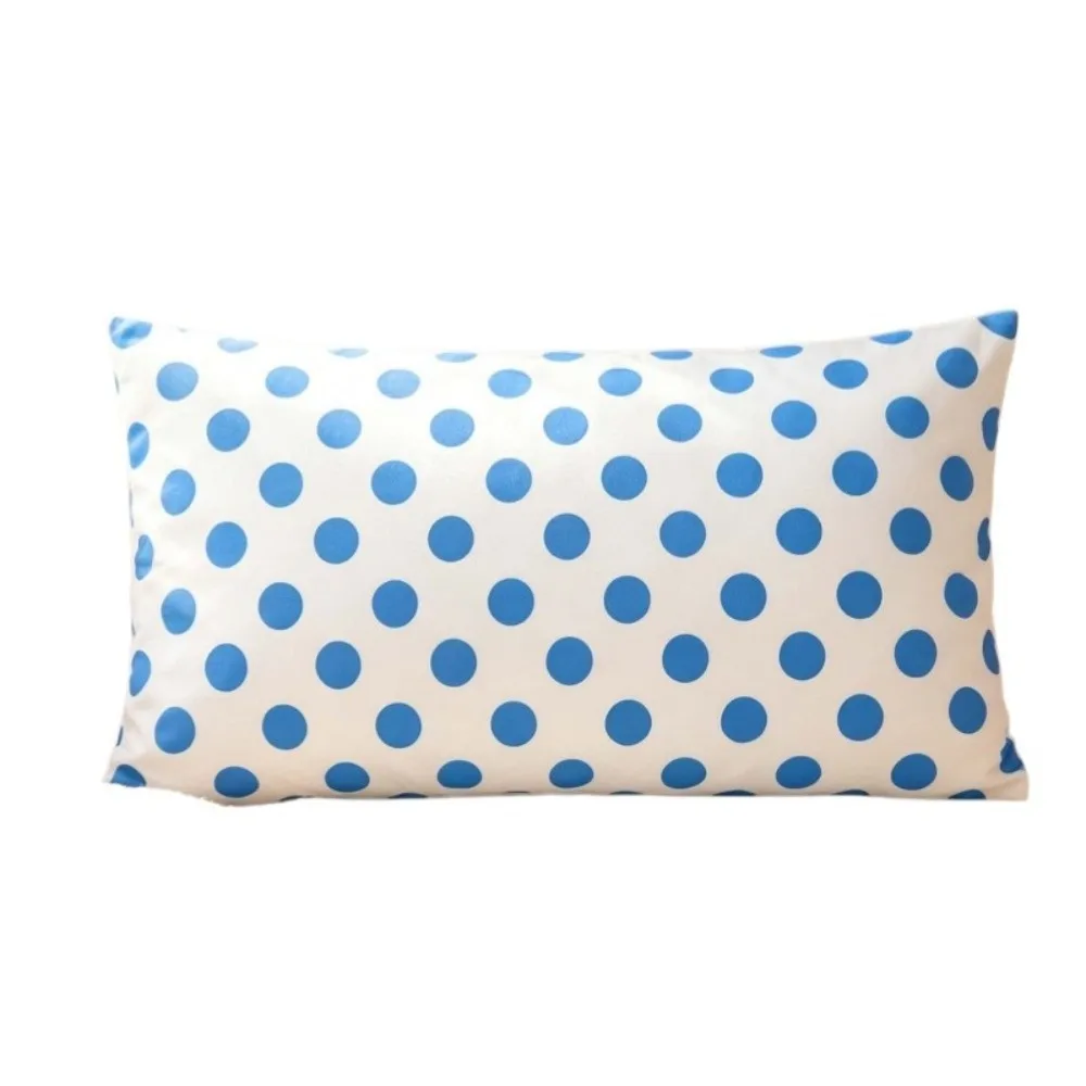 Rectangular Shape Polka Dot Pillow Cover Polka Dot Pattern Fresh Design Decorative Throw Pillowcase Throw Size Simple Style