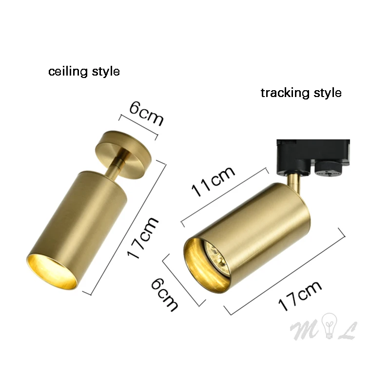 Led Track Light GU10 5W Aluminum Ceiling Rail Modern Tracking Light Fedex Clothing Shop Spotlights for Home Foyer Kitchen Lamps