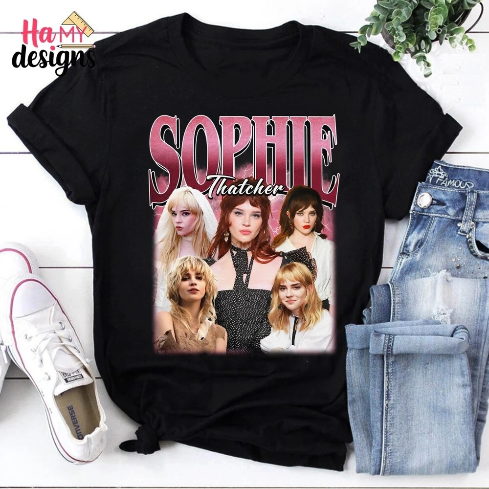 Sophie Thatcher Bootleg Shirt Retro T-Shirt Vintage 90er Jahre Stil T-Shirt Fan Geschenk Ästhetische Grafik