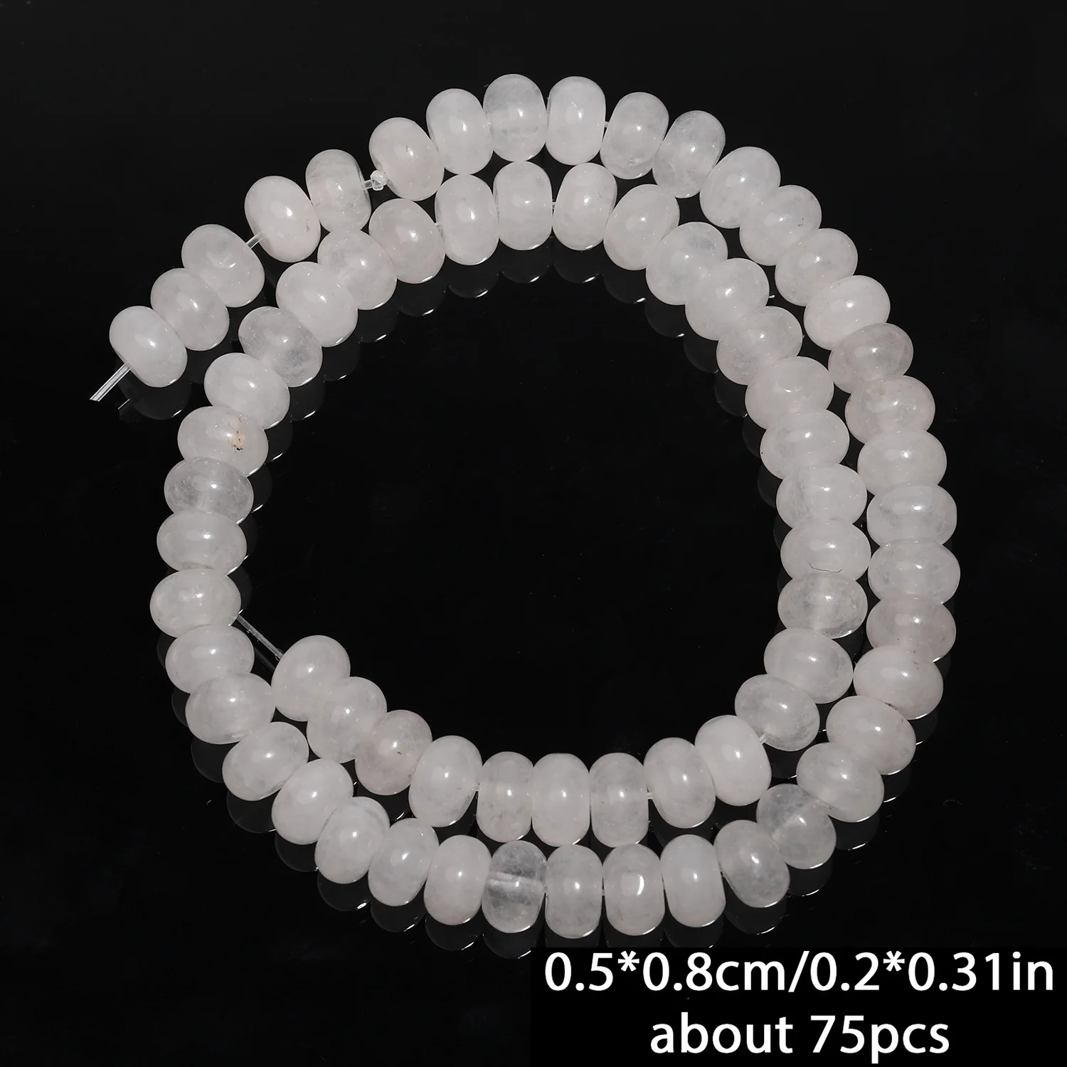 Natursteine Rondelle Spacer Perlen 5x8mm Gelb Grün Jade Flache Runde Perlen für Armbänder Perlen Schmuckherstellung Zubehör