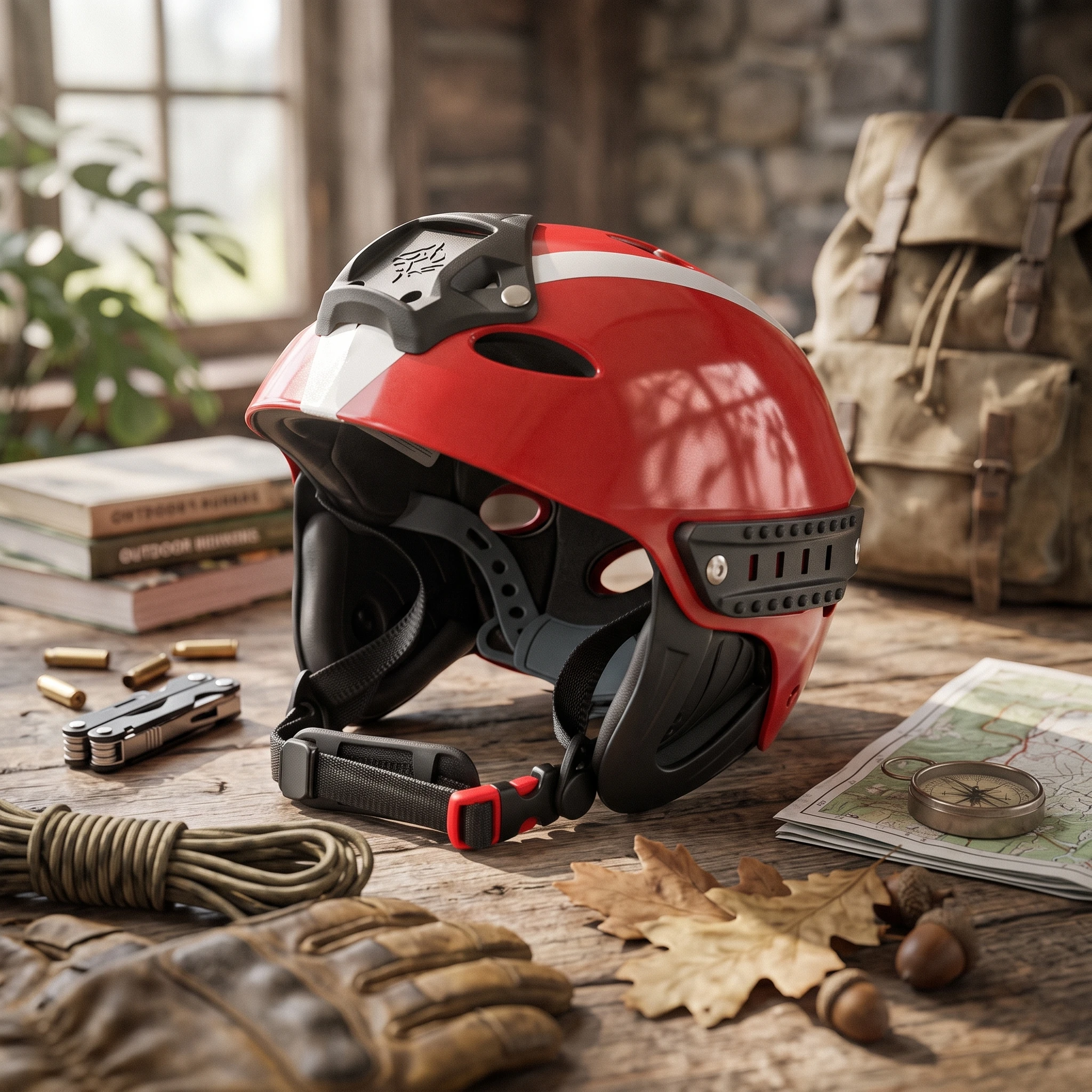 Water Rescue Helmet High-Visibility Helmet with Side Rails Reflective Impact-Resistant for Rafters, Rafting