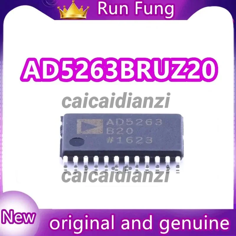 

5Pcs/Lot AD5263BRUZ20 AD5263 Digital Potentiometer 20k Ohm 4 Circuit 256 Taps I²C, SPI Interface 24-TSSOP New Original