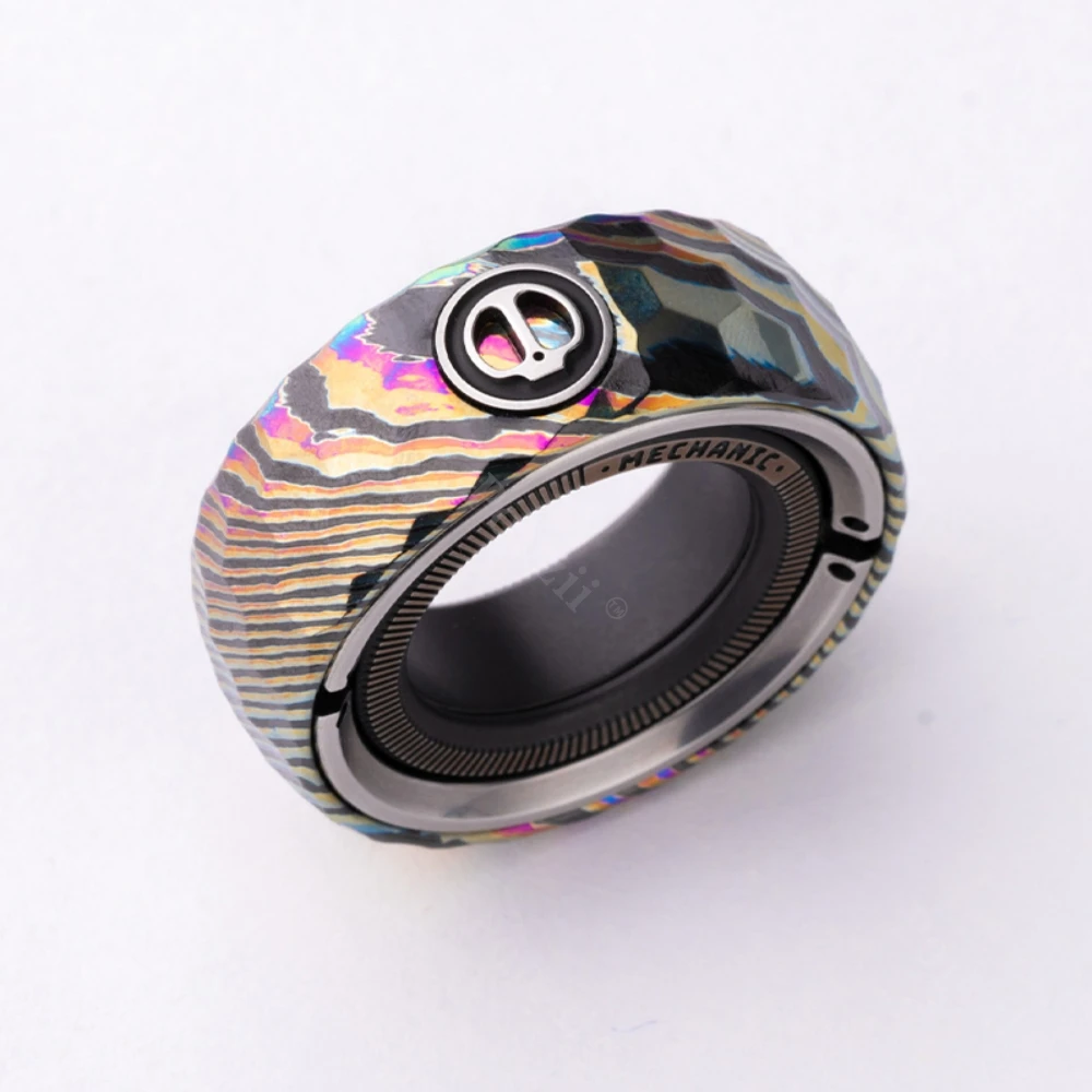 LAUTIE EDC Mechanic Thorns ZircTi Mechanical Finger Ring Multifunctional Toy Fidgeting toys Cool Gadget Antistress Anxiety Toys