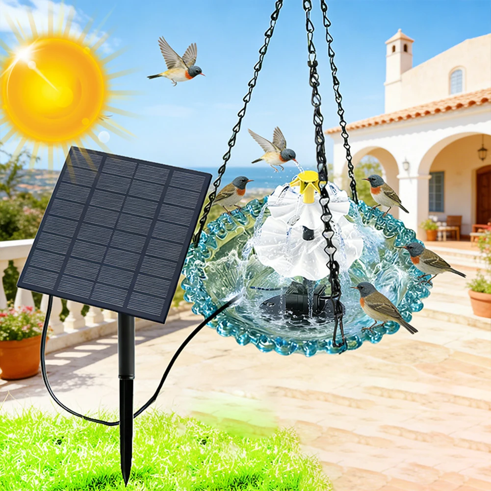 Solar-powered Multi-layer 4W Mono-si Fountain W/Split Oxygenator For Birds&Ponds Waterfall Fountain Solar Water Fountain