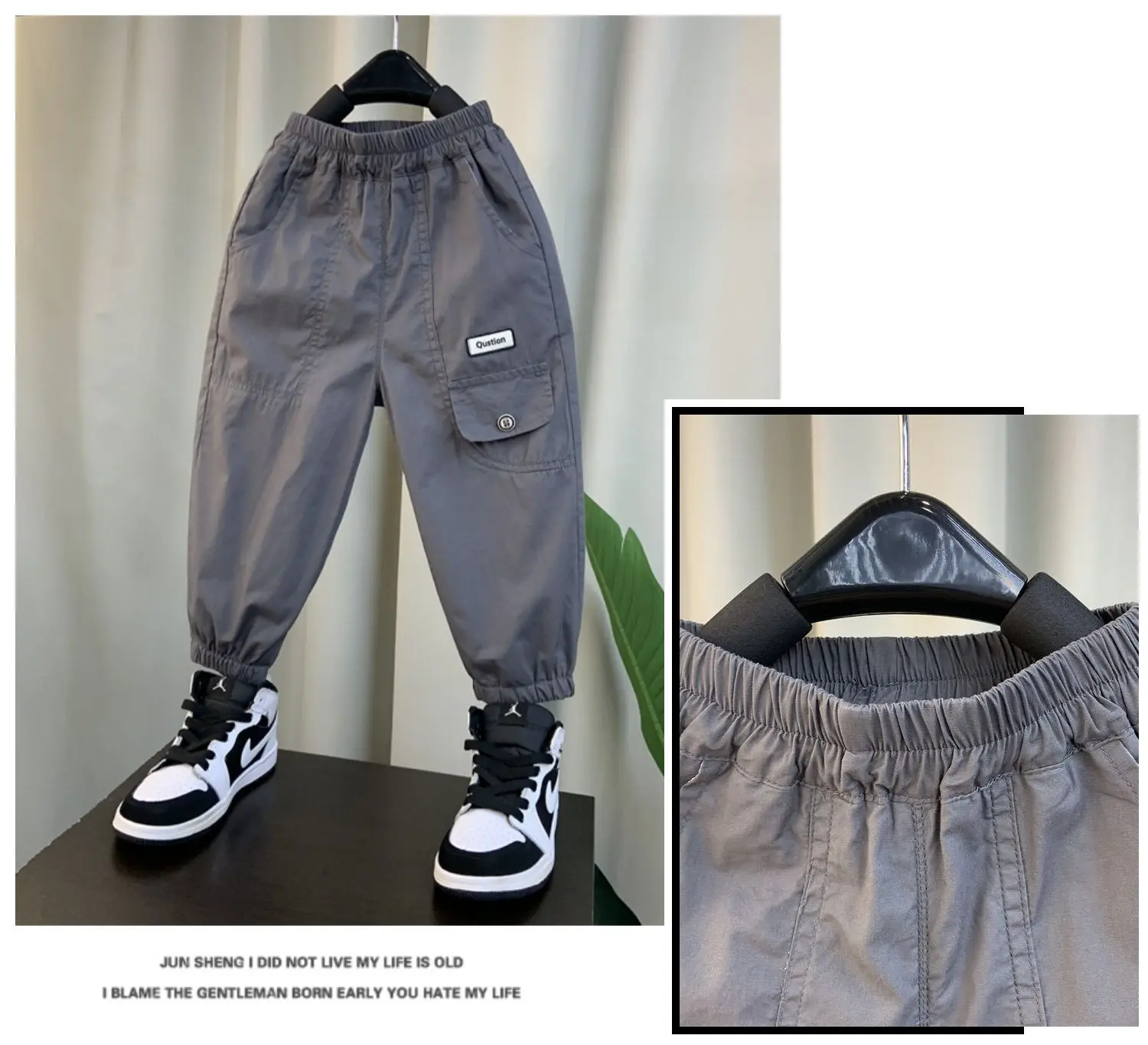 Neue Sommerhose für Jungen, hübsche, leichte und bequeme, mückensichere Hose für Kinder im Alter von 2–8 Jahren, Kinder-Overalls – Detail 18