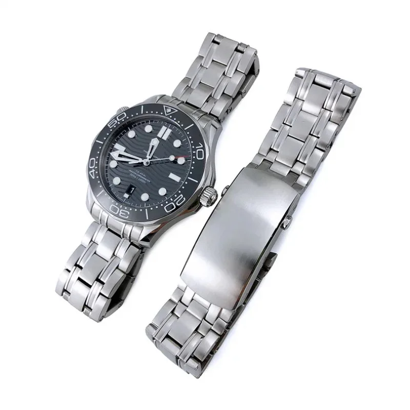 High Quality Stainless Steel 20mm 22mm Wacthband for Omega 300 Seamaster Diver 300M Planet Ocean Speedmaster S Watch Solid Strap