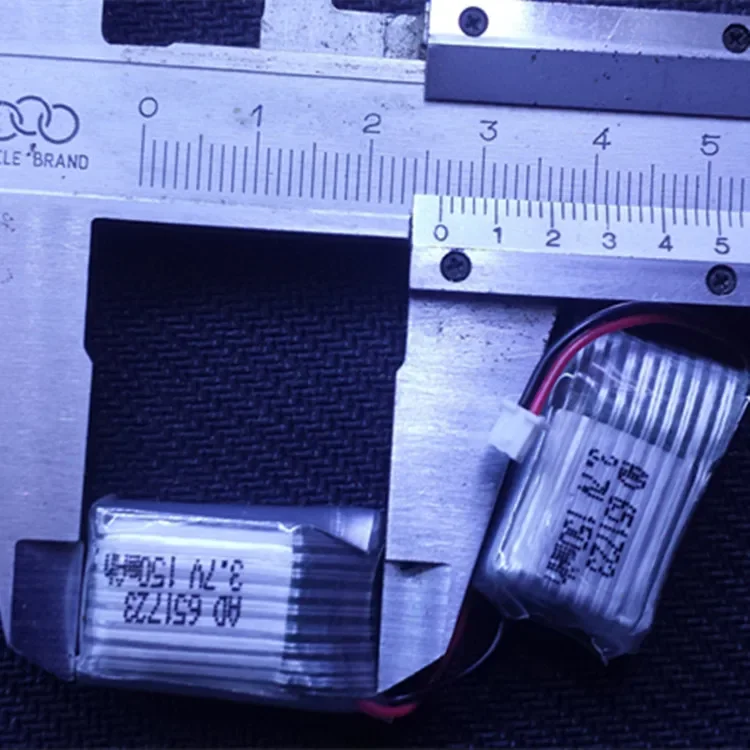 651723 모델 항공기 리모컨, 4 축 미니 항공기 배터리, 3.7V 150 용량, 고속 충전식 리튬 배터리, 신제품